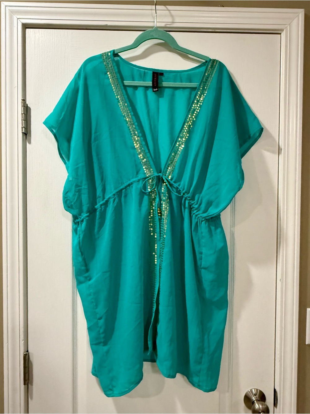 Moda Turquoise Swimsuit Cover Up OS